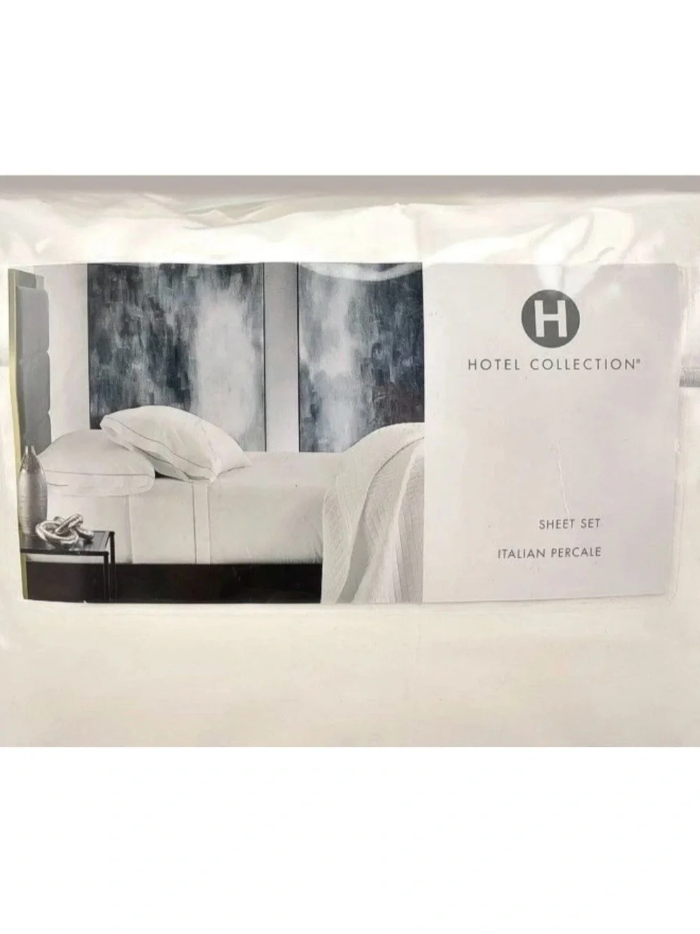 Hotel Collection White Italian  Percale Sheet Set - Crisp Hotel-Style Bedding .